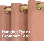 YoungsTex Terracotta Linen Curtains 84 Inches Long - Image 6