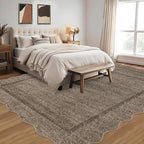 GarveeHome Scalloped Washable Rug 9x12 Area Rug - Image 2