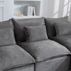 Boneless Couch Sectional Cloud Couch 130'' Oversized Modular Sectional Sofa - Image 9