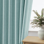 100% Blackout Linen Curtains 90 Inch Length 2 Panels Set - Image 6