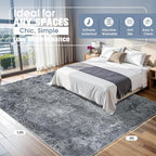 Aelenmu 9x12 Area Rugs for Living Room Washable Bedroom Dining Room Black | - Image 2