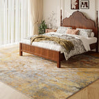 Beige Gold Washable Rug 5x7 Area Rugs - Image 2