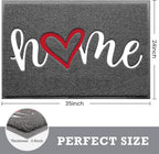 Grey Door Mat Welcome Mats Outdoor Indoor Doormat - Image 3