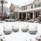 Patio Swivel Chair Cover 4 Pack, Waterproof Heavy Duty Outdoor Chair Covers - Image 6