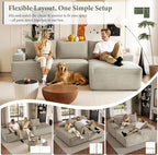 96" Sectional Couches for Living Room Cloud Couch Sofa - Image 7