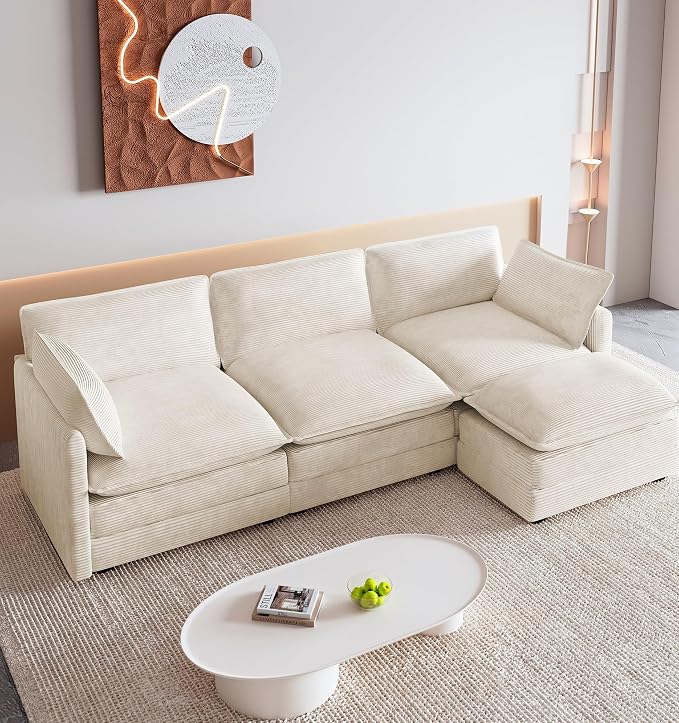 ROWHY 112'' Oversized Modular Sectional Cloud Couch - Image 3