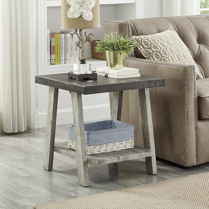 Roundhill Furniture Athens Contemporary 3-Piece Wood Shelf Coffee Table Set - Image 5