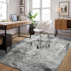 Ompaa Living Room Rug 5x8 Gray Area Rug Machine Washable Boho Rug Non Slip - Image 3