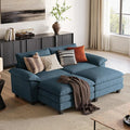 LINSY HOME 90" Modular Cloud Love Seat Sofa, Corduroy Soft Sectional Couch by LINSYHOME