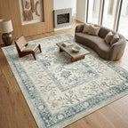 GarveeHome Vintage Blue Area Rug 9x12 - Image 4