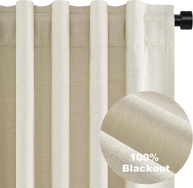 Topfinel 78 Inch Long Curtains for Sliding Door Closet Doors 100% Blackout - Image 8