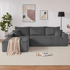 Weture 107" Modular Sectional Sofa, L-Shaped Boneless Couch - Image 7