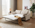 Queen Size Pull Out Sleeper Sofa Bed, 2-in-1 Convertible Corduroy Pull Out by CHICHOUSE
