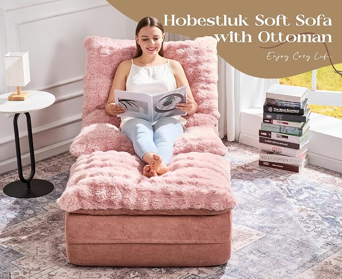 Hobestluk Sofa Couch Foam Sofa for Small Spaces Comfy Sofas - Image 3