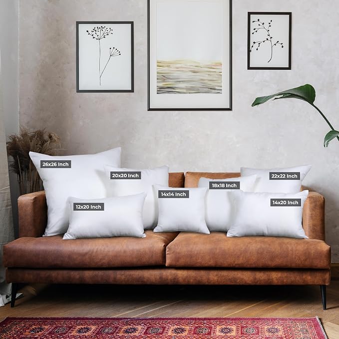 Utopia Bedding Throw Pillows, Decorative 22x22 Pillow Inserts - Image 2