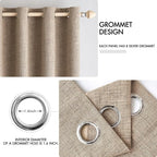 MIULEE 100% Blackout Linen Curtains - Image 4