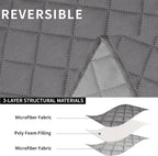 Easy-Going Oversized Loveseat Recliner Cover, Reversible Couch Cover - Image 5