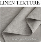 NICETOWN 100% Blackout Linen Curtains - Image 6