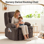 Oversized Swivel Rocker Recliner Chair - Image 7
