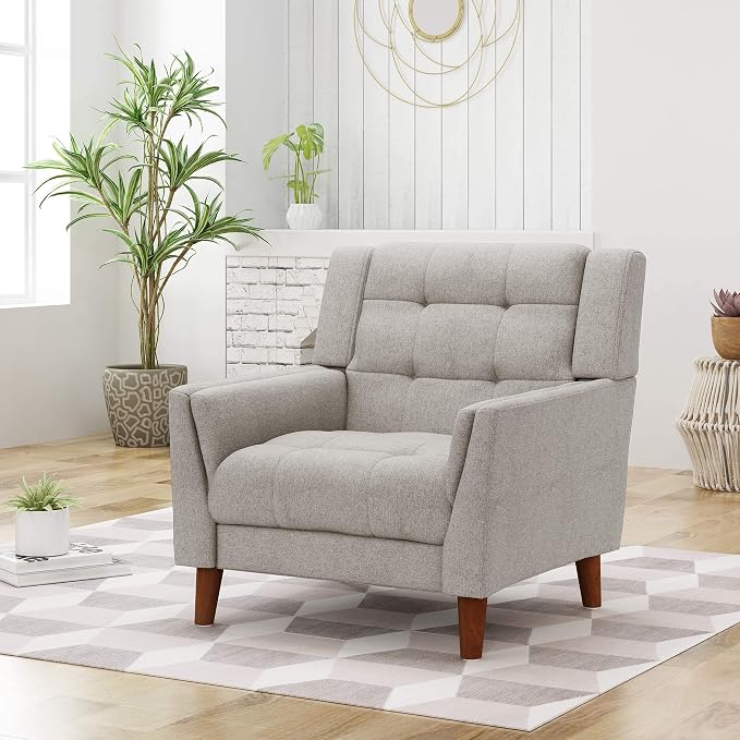 Christopher Knight Home Evelyn Mid Century Modern Fabric Arm Chair - Image 2