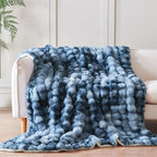60x80 Inches Ultra-Soft Fuzzy Faux Fur Plush Twin Size Blanket - Image 4