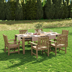 Stoog 7-Piece All-Weather Patio Dining Set, HIPS & Aluminum Outdoor Table - Image 2