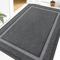 OLANLY Front Door Mat Outside 59x40, All-Season Heavy-Duty Rubber Doormat | Grey by OLANLY