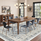 Washable Rugs 8x10 Area Rugs for Living Room, Vintage Floral Bedroom Rugs - Image 3