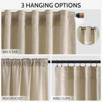 Taupe Burlywood Curtains 72 Inches Long - Image 2