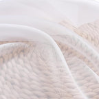 Chyhomenyc White Sheer Valance for Windows, 2 Pack | Light Filtering Voile Soft - Image 4