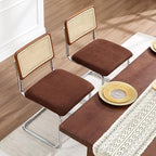 Zesthouse Rattan Dining Chairs Set of 2, Mid Century Modern Dining Room Chairs - Image 7