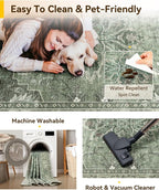 RELEANY Area Rugs 3'x20' Runner Rug Non Slip Washable - Image 4