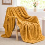 BEDELITE Mustard Yellow Throw Blanket - Image 4
