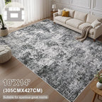 DMOYEST Area Rug Living Room Rugs 10x14 Washable Abstract Grey Carpet | Neutral - Image 7