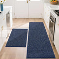 BEQHAUSE Kitchen Rugs and Mats 2PCS Non-Slip, Machine Washable Rugs by BEQHAUSE