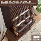 RedLemon 5 Drawers Dresser for Bedroom, Chest of Drawers - Image 4