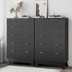 Xixini Fluted Dresser for Bedroom - Image 4