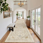 Madane Hallway Runner Rug 2'6''x14' Kitchen Runners Vintage, Soft Low Pile - Image 2