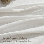 Natural Linen Curtains 90 Inches Long - Image 4