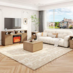 4-Piece Fluted Living Room Set Includes 31.5" Fluted Lift Top Coffee Table - Image 2