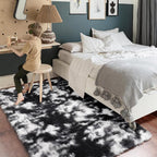 Amdrebio Black White Grey Cool Area Rug 4x6 - Image 3