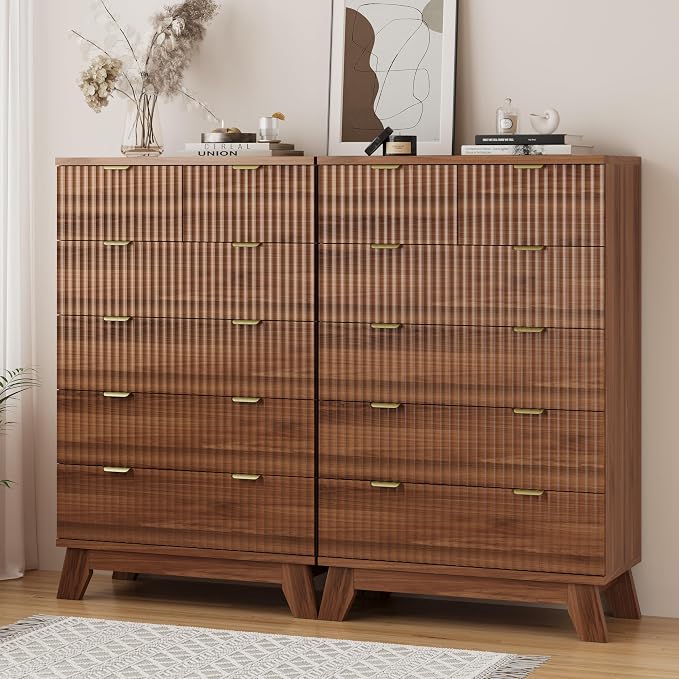 Xixini Fluted Dresser for Bedroom - Image 4