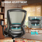 ELABEST Mesh Office Chair, Ergonomic Computer Desk Chair, Sturdy Task Chair- - Image 7