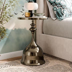 Homes: Inside + Out Halric Modern 24" Tall Round End Table - Image 2