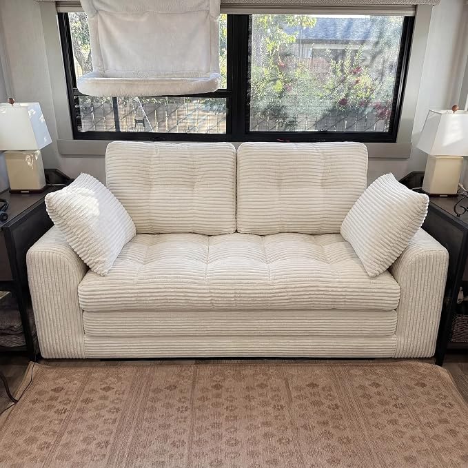 Homkdom Boneless Loveseat, Convertible Folding Sofa Bed, Pull Out Sleeper Sofa - Image 6