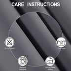 Grey Thermal Blackout Curtains/52 x 108 Inch/Set of 2 Panels Room Darkening - Image 4