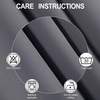 Grey Blackout Curtains for Bedroom Room Darkening Curtains/38 x 54 Inch Long - Image 4