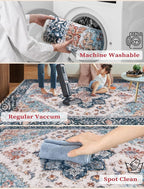 SERISSA 2x6 Washable Non Slip Boho Runner Rug - Image 3