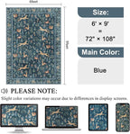 DUKINO 6x9 Area Rug, Washable Animal Living Room Rug Non Slip, Low Pile - Image 2