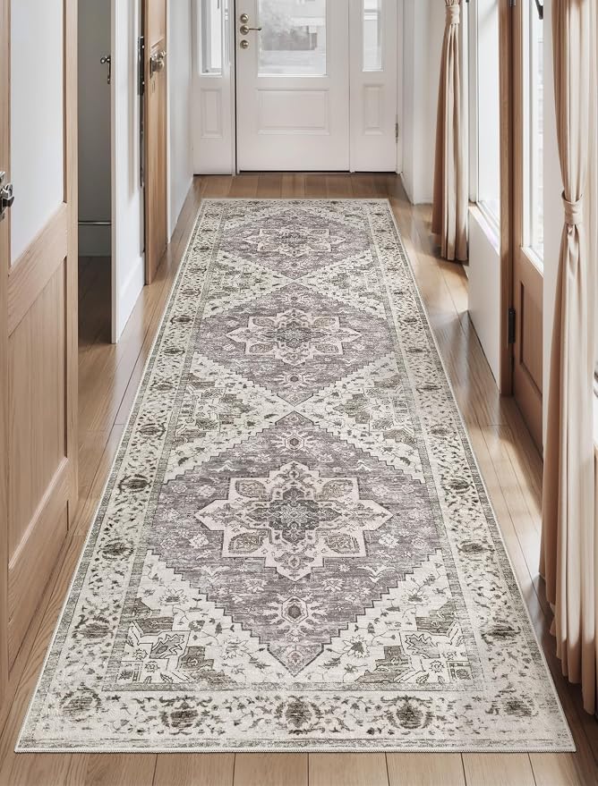 SERISSA 2'6"x8' Washable Non Slip Boho Runner Rug by SERISSAHomeDecorCollection